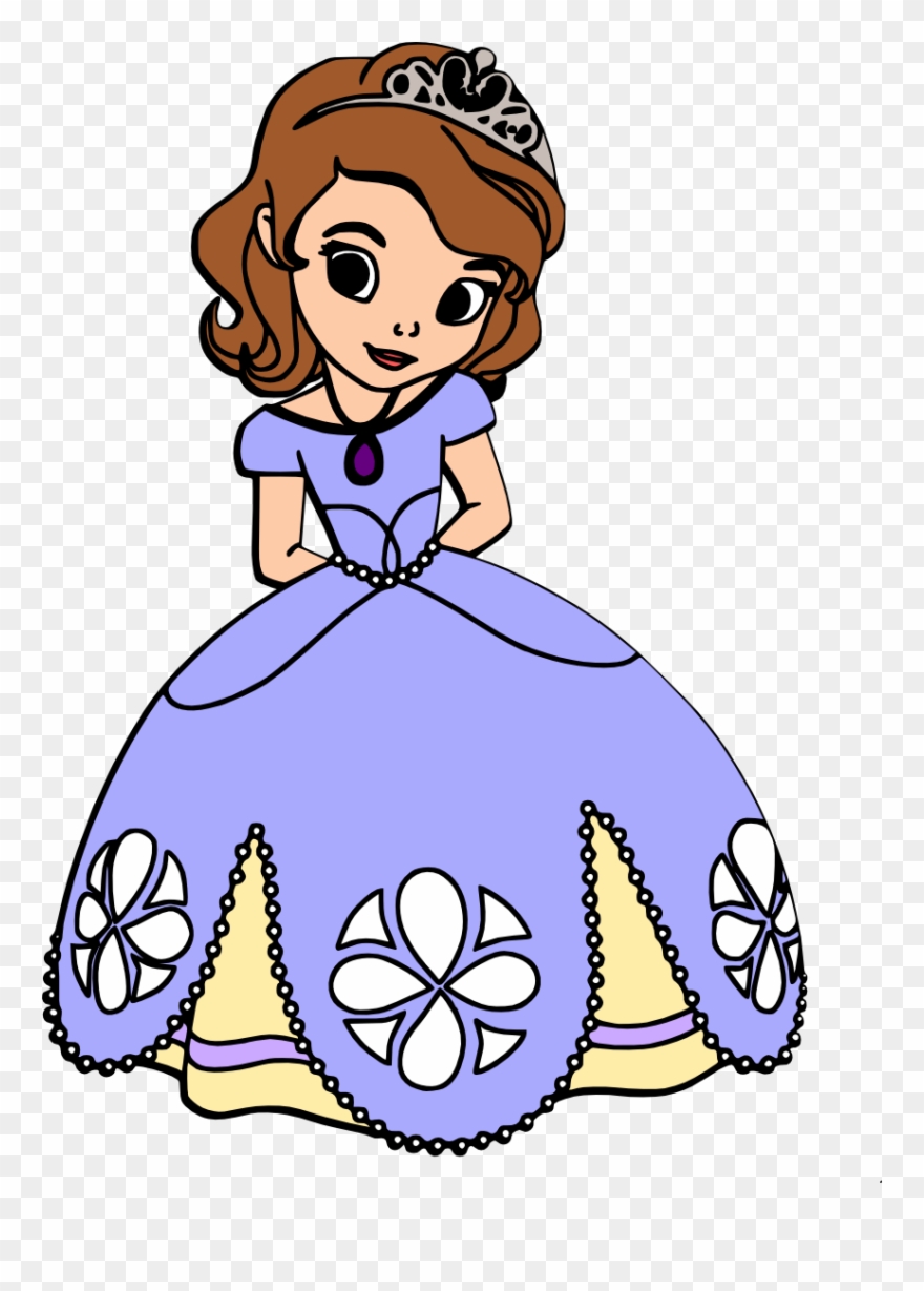 Jpg Black And White Library Sofia Clipart Sophie - Cricut Sofia The First Svg - Png Download