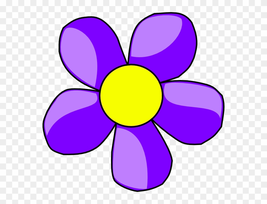 Purple - Flower - Clip - Art - Purple Flower Clip Art - Png Download