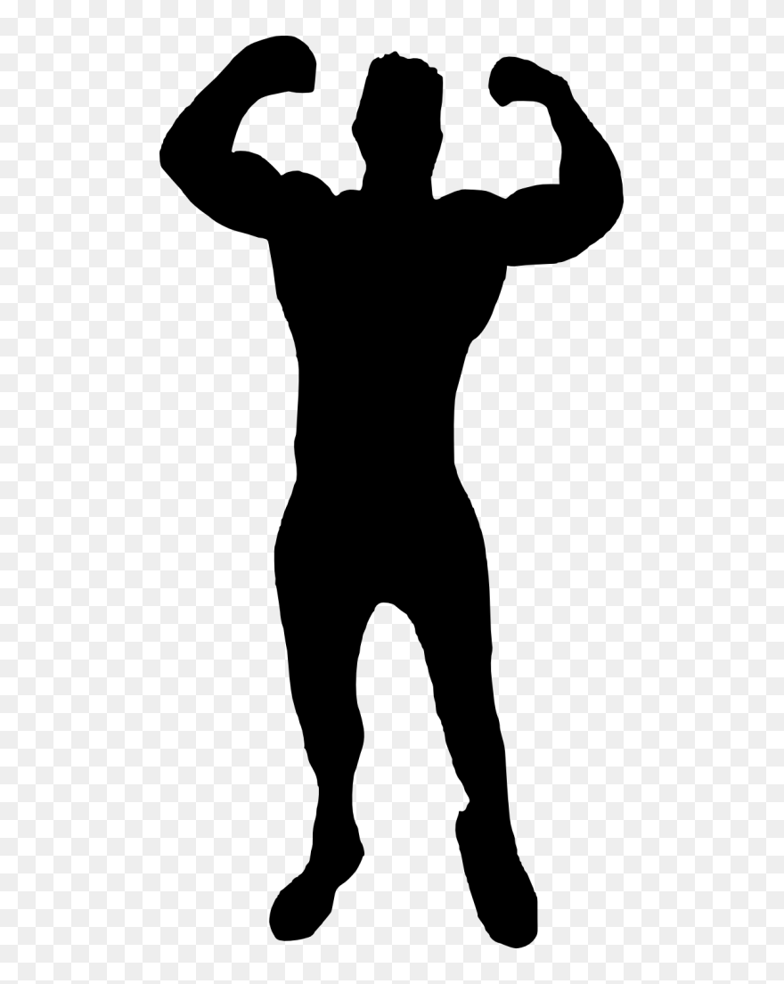 Bodybuilder Silhouette Png - Woman Body Builder Icon Png Clipart
