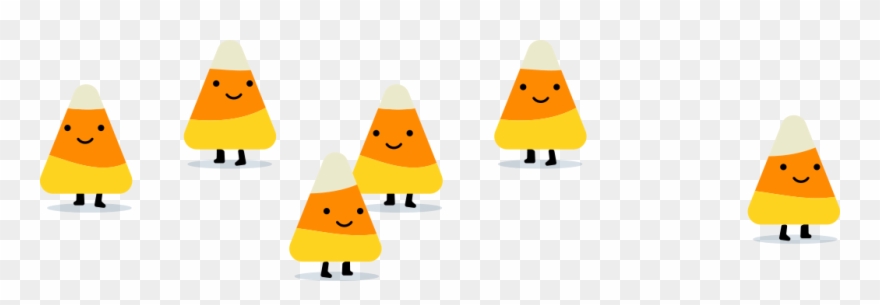 You've Discovered Clue - Transparent Halloween Candy Corn Clipart