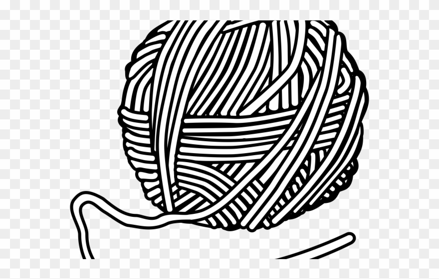 Kittens Clipart Yarn Clip Art - Yarn Clipart - Png Download