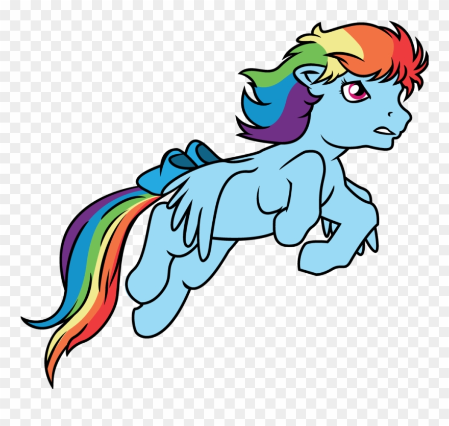 Pony Rainbow Dash Mammal Vertebrate Horse Like Mammal - Mlp G1 Rainbow Ponies Clipart