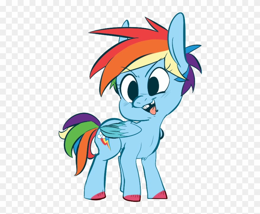Pony Rainbow Dash Clip Art Horse Mammal Vertebrate - Png Download