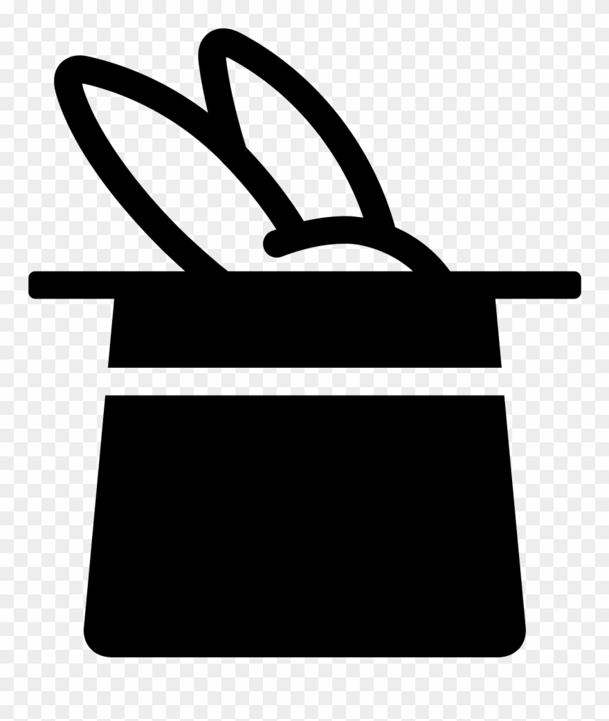 Clipart Hat Magicians - Rabbit - Png Download