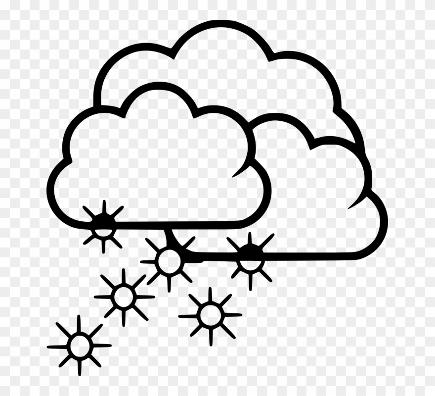 Blizzard Clip Art Clipart Blizzard Clip Art - Rainy Day Clipart Black And White - Png Download