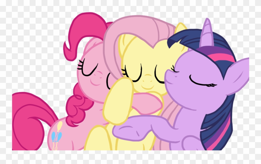 Cyberzerop, Female, Fluttershy, Mare, Pinkie Pie, Pony, - Twilight Fluttershy And Pinkie Pie Clipart