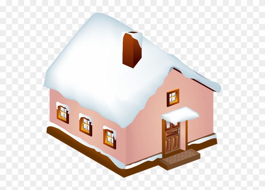 Winter Snowy House Png Clip Art Image Transparent Png