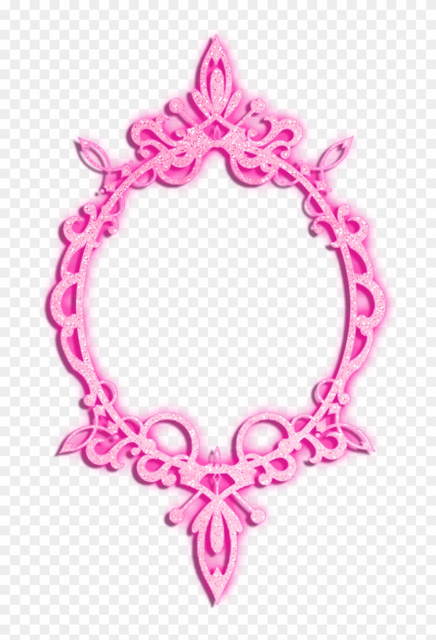 Glitter Clip Art Clipart - Pink Glitter Frame Png Transparent Png
