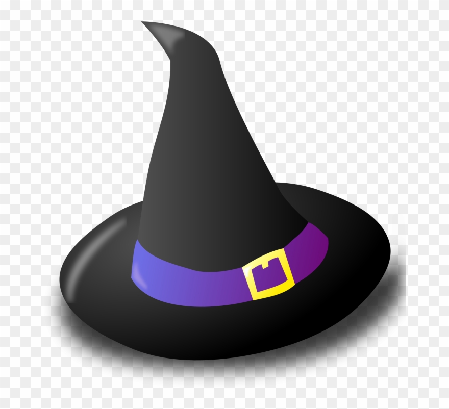 Free Black Witch Hat - Black Witch's Hat Clipart - Png Download