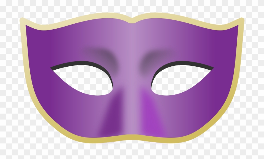 Mask Clipart Purple - Buyseasons Dress Up Accessory - Png Download