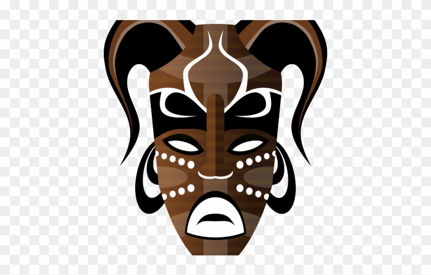 Culture Clipart Face Mask - African Tribal Mask Png Transparent Png