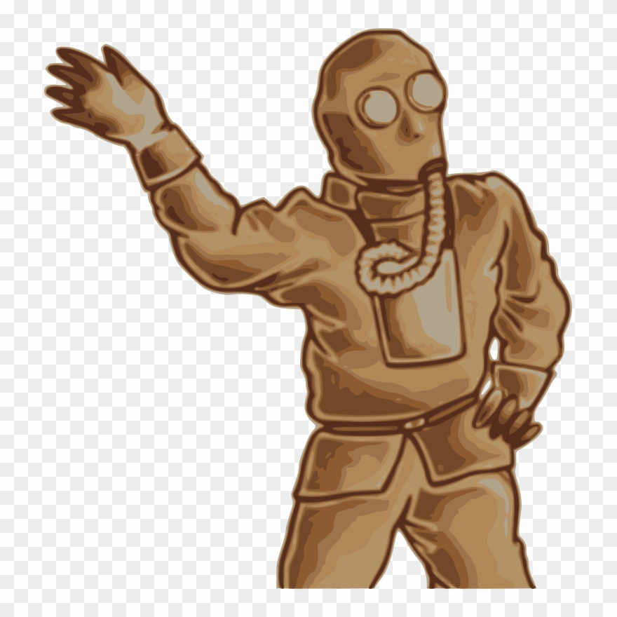 Skull In Gas Mask Clipart - Png Download