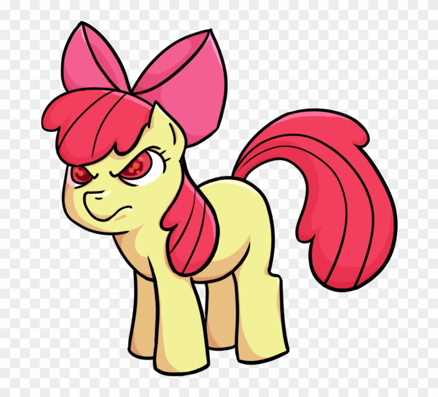 Apple Bloom Pony Horse Pink Mammal Vertebrate Horse - Cartoon Clipart
