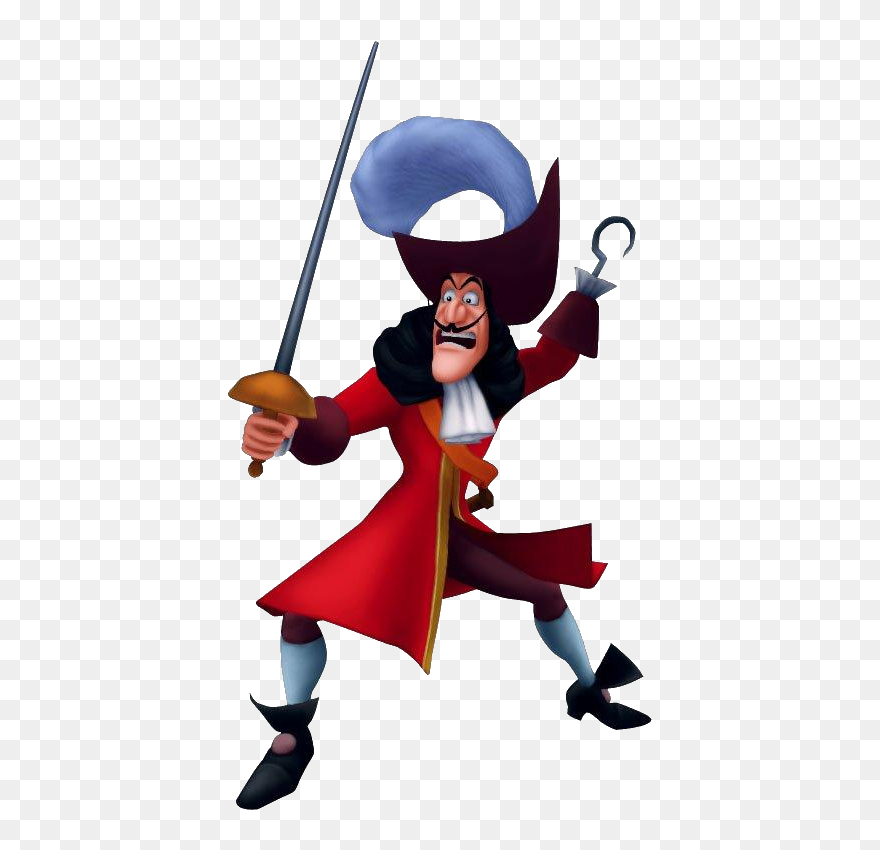 Kingdom Hearts Origin - Käpt N Hook Peter Pan Clipart