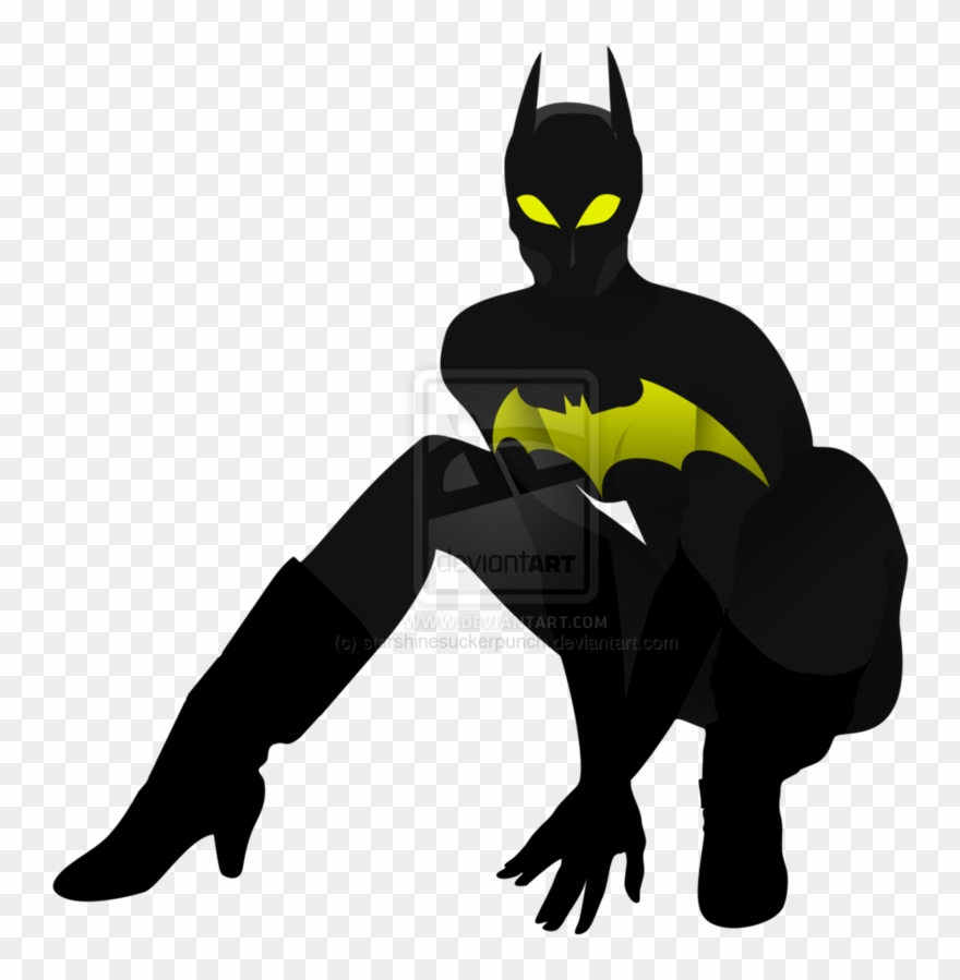 Juxtaposition Clipart Batgirl Vectorized Clip Art By - Png Download