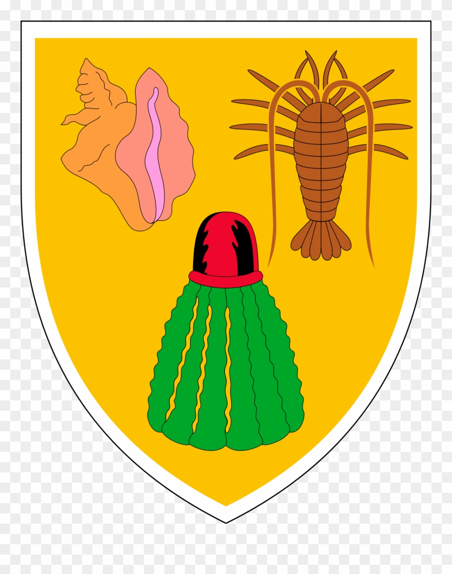 Coat Of Arms Of The Turks And Caicos Islands - Turks And Caicos Islands Coat Of Arms Clipart