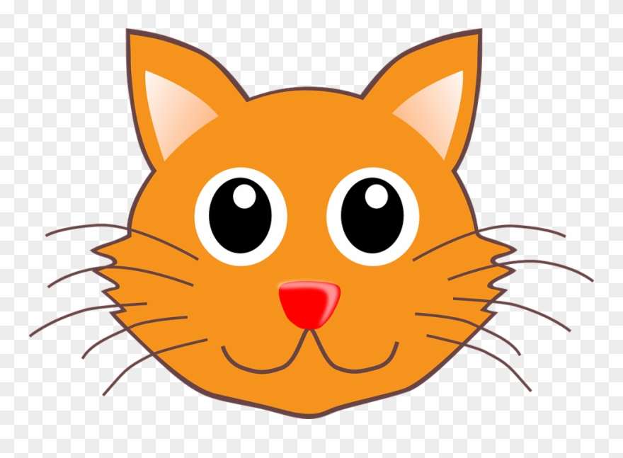 Feline Clipart Cat Face - Png Download
