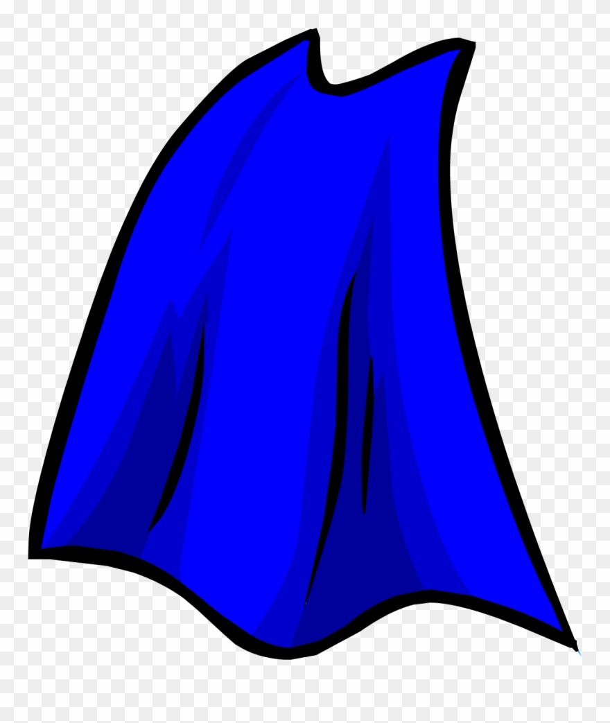 Free Superhero Cape Clipart - Blue Cape - Png Download