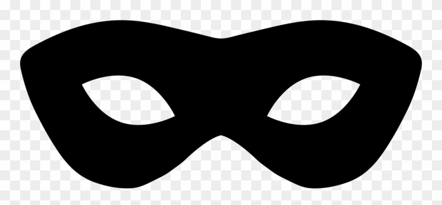 Clip Black And White Download Mask Silhouette At Getdrawings - Png Download