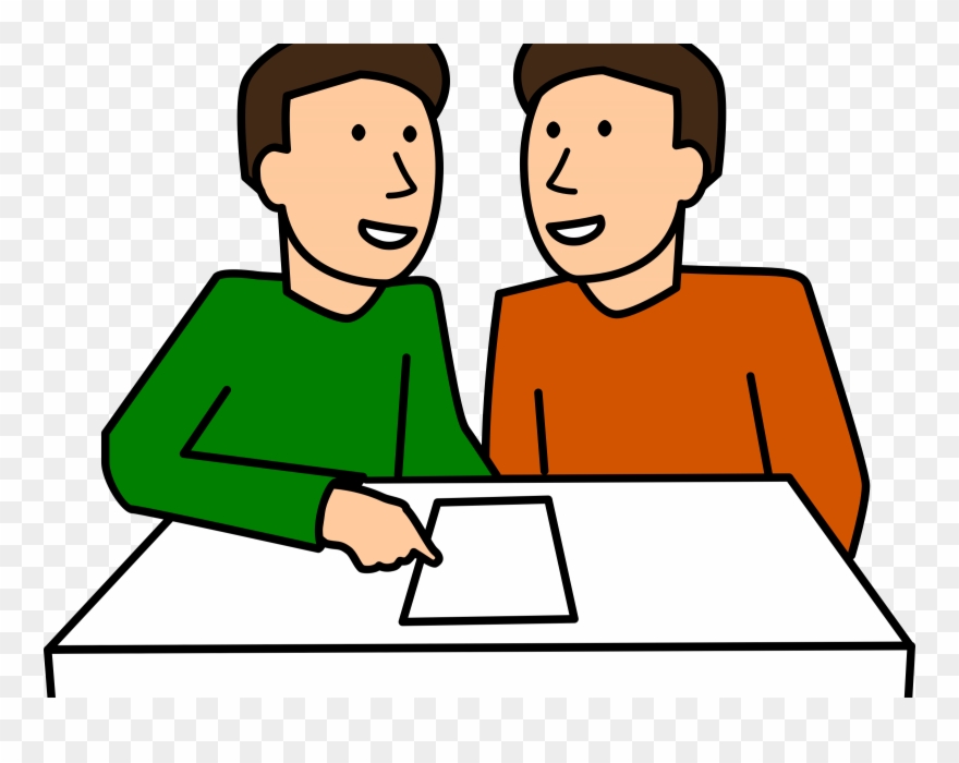 Student Group School Classroom - Partner Work Clipart - Png Download