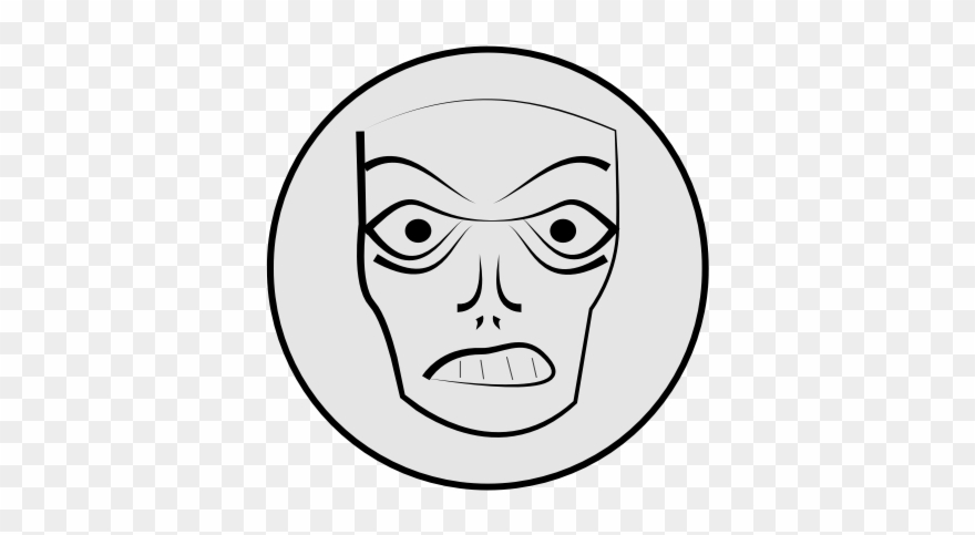 Angry Alien Clipart, Vector Clip Art Online, Royalty - Vector Graphics - Png Download