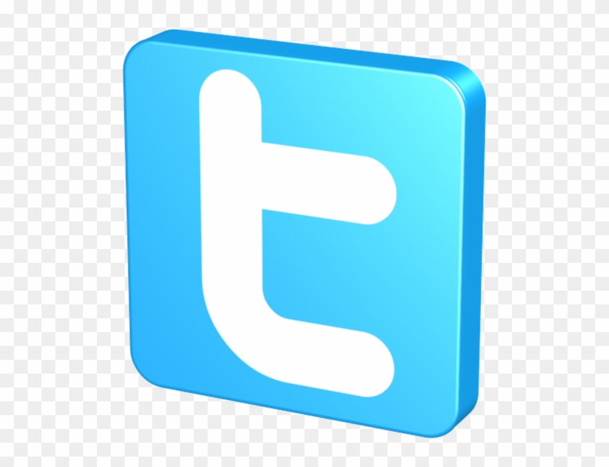 Blue Twitter Free Images - Sign Clipart
