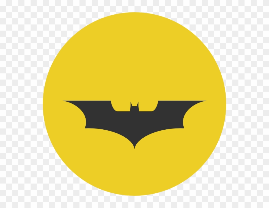 Batman Clipart Vector - Batman Symbol Dark Knight Yellow - Png Download