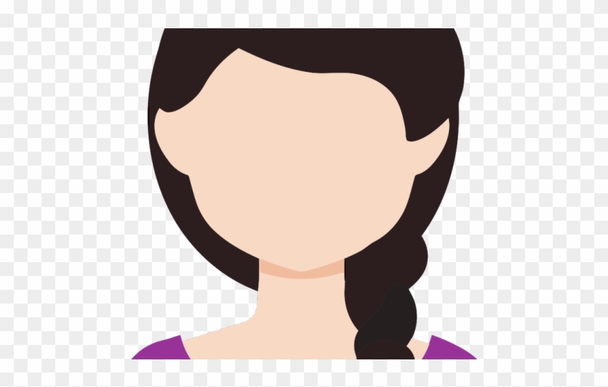 Avatars Clipart Female - Female Cartoon Avatar - Png Download