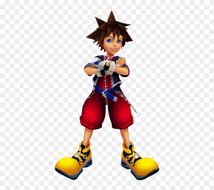 Kingdom Hearts 1 Sora Png - Sora Kingdom Hearts Model Clipart
