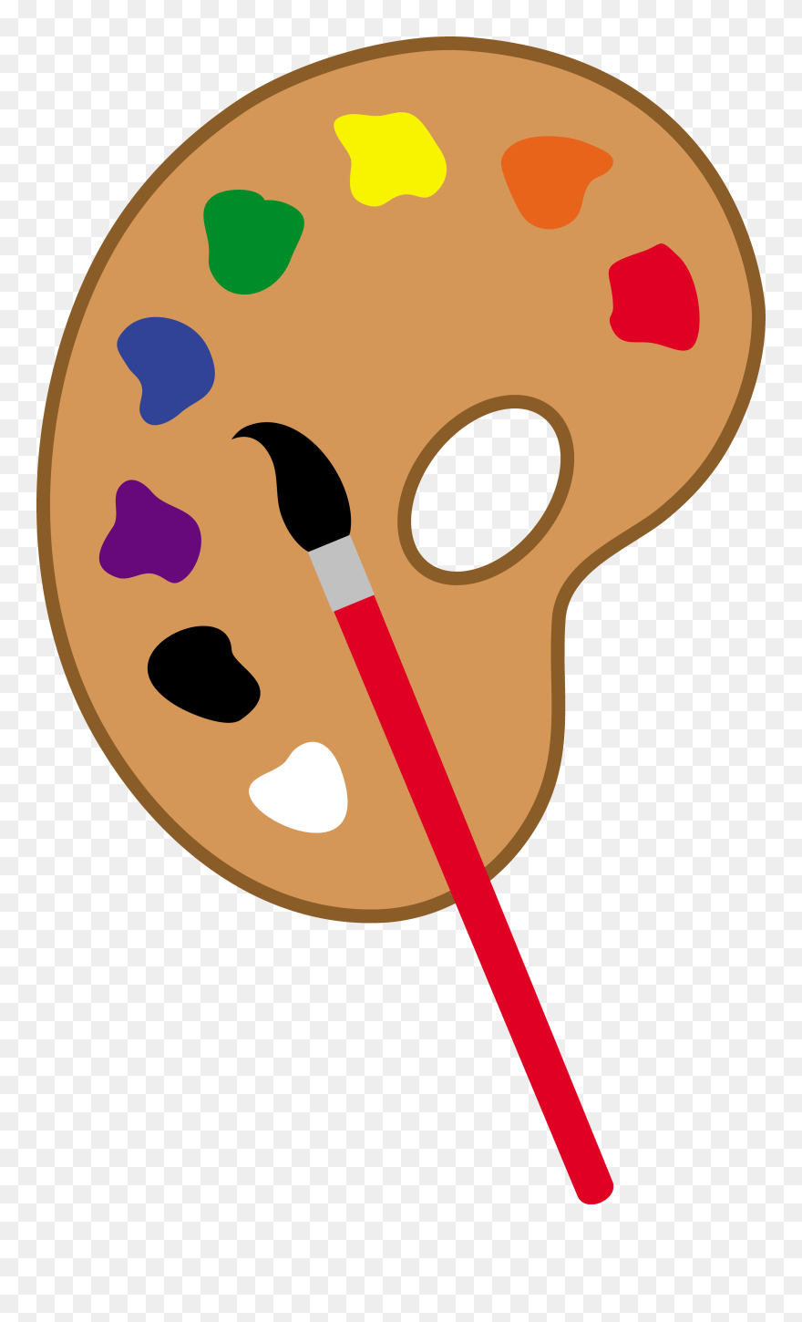 Paint Palette Clipart - Paint Clipart - Png Download