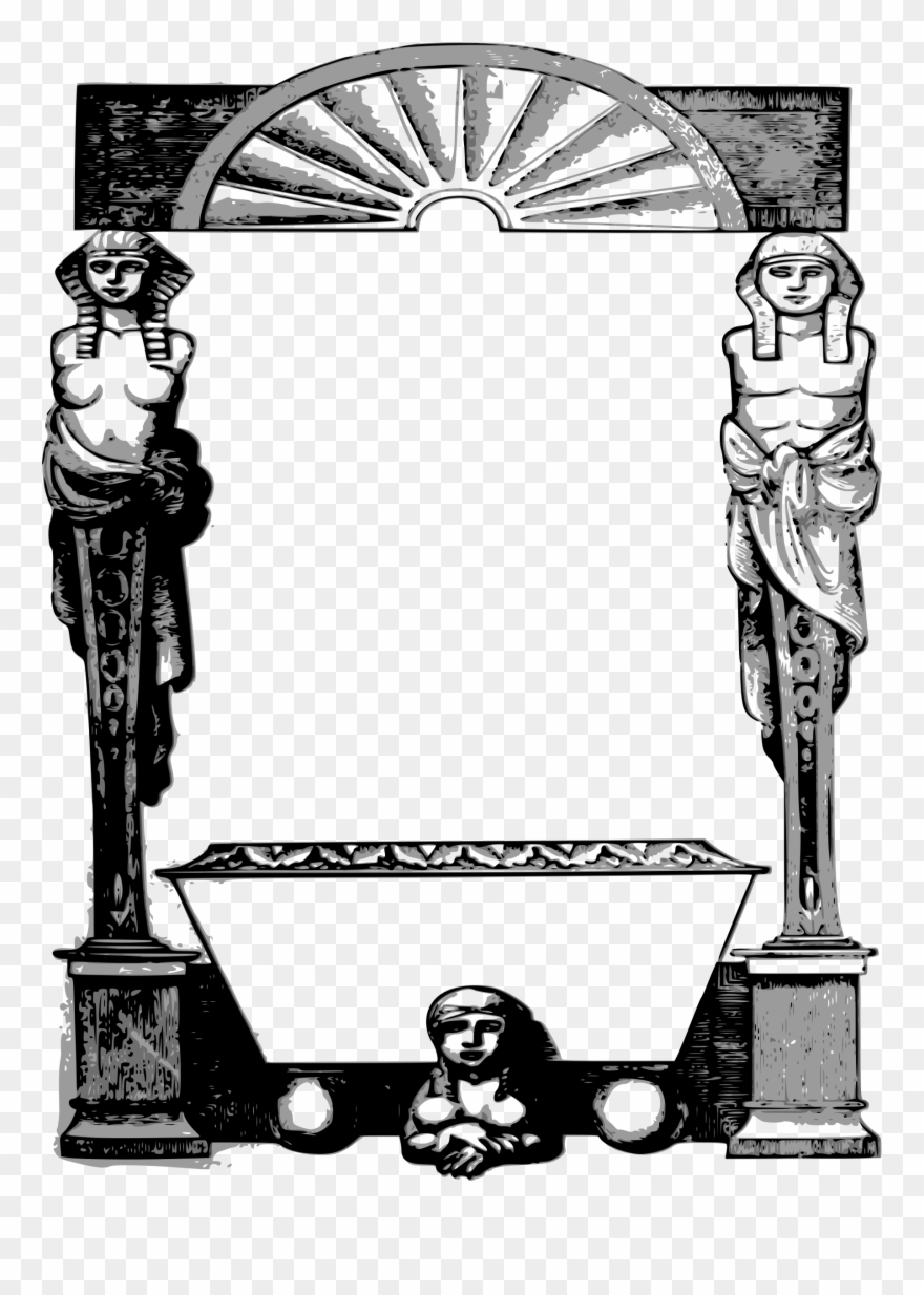 Egyptian Border Frame Clipart Ancient Egypt Borders - Egyptian Frames - Png Download