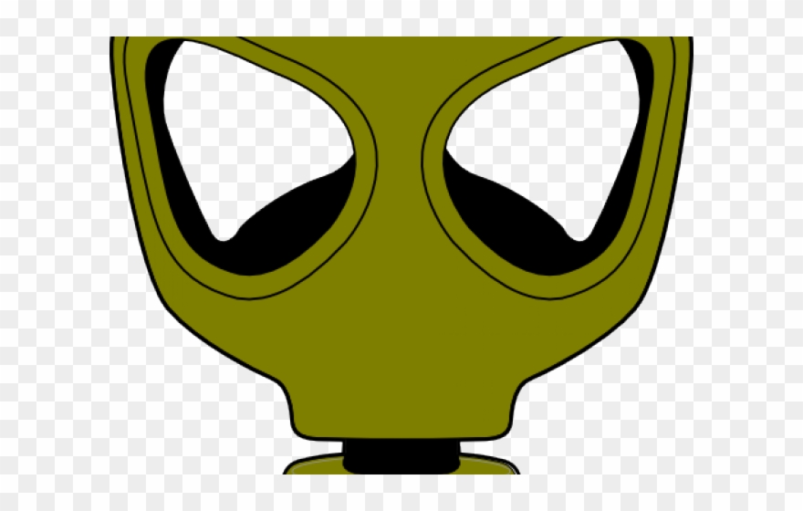 Gas Mask Clipart Line Art - Split Arrow Clip Art - Png Download