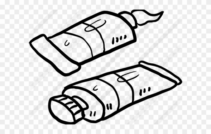 Paint Brush Clipart Paint Tube - Paint - Png Download