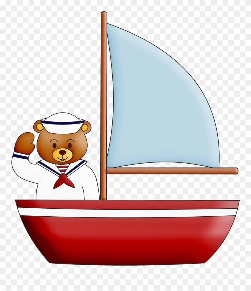 Ursinho Marinheiro No Barco Png Clipart