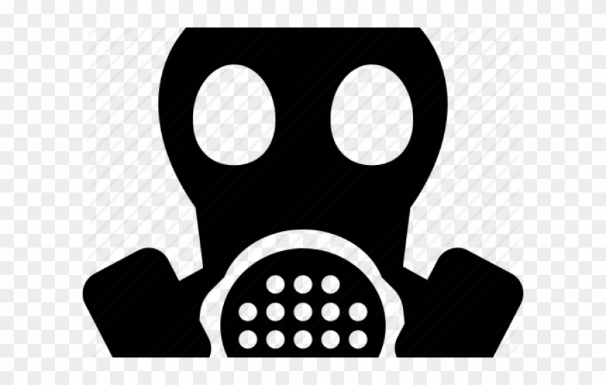Gas Mask Clipart Air - Gas Mask Warning Sign - Png Download