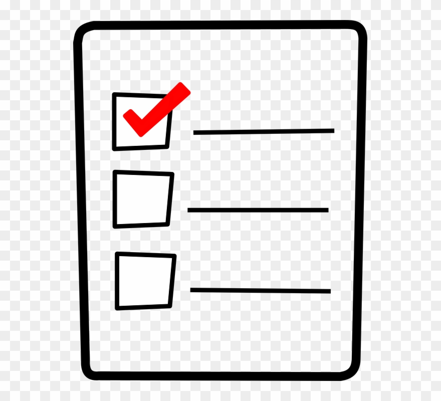 Check Clipart Daily Task - List Clipart Transparent Background - Png Download