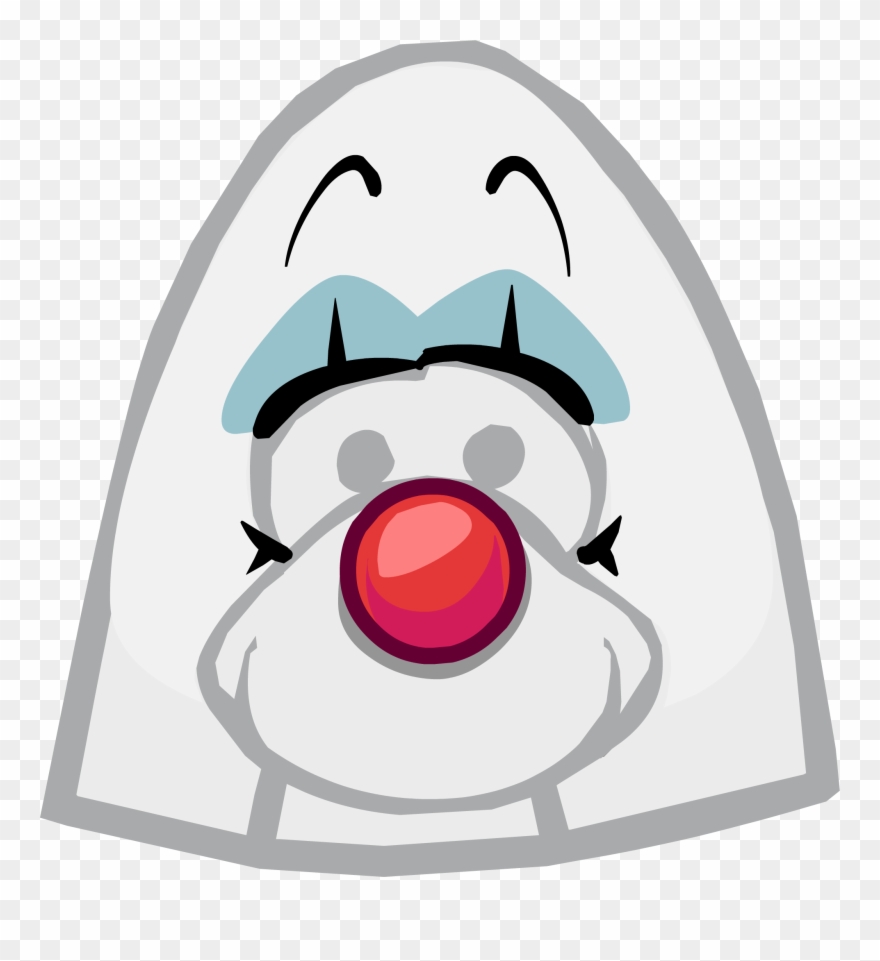 Clown Face Paint Png - Club Penguin Big Wig Clipart