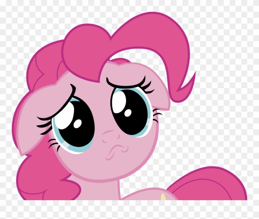 Pinkie Sad Face Vector By Br David - My Little Pony Sad Face Clipart