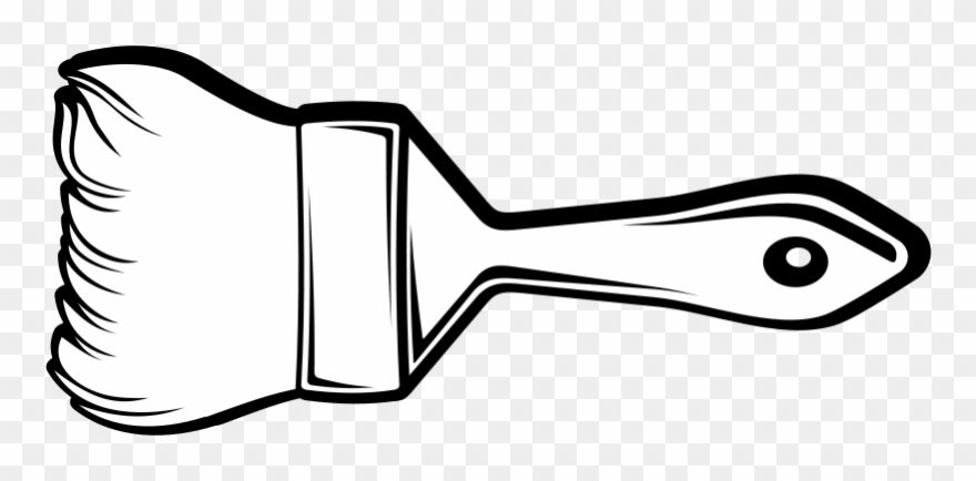 Image Black And White Brush Cilpart Lovely Idea Arjun - Paint Brush Clip Art Black And White - Png Download
