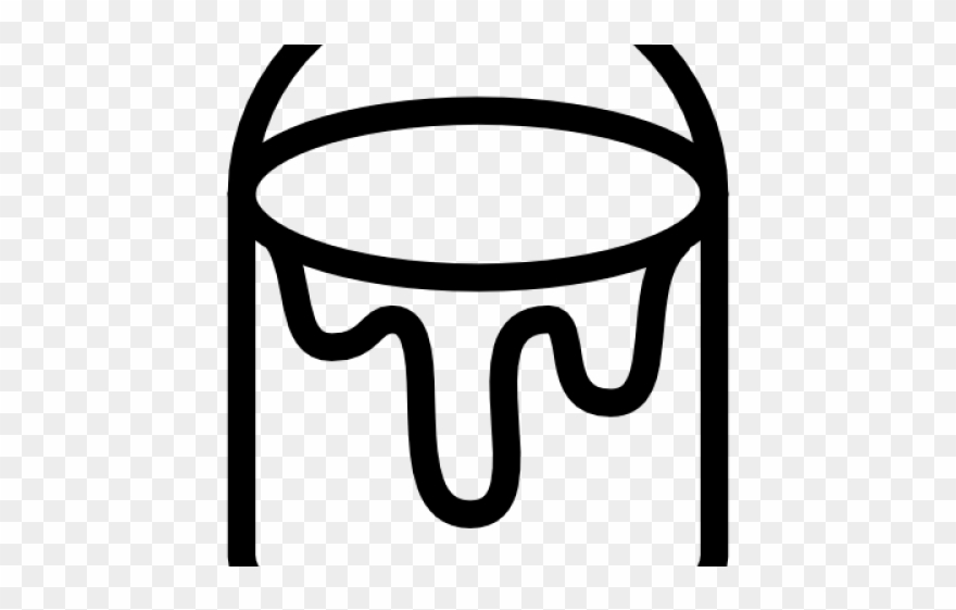 Paint Clipart Black And White - Paint Bucket Black And White - Png Download