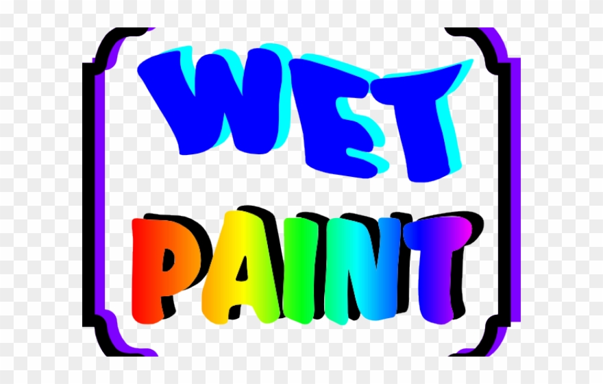 Painting Clipart Wet Paint - Clip Art - Png Download