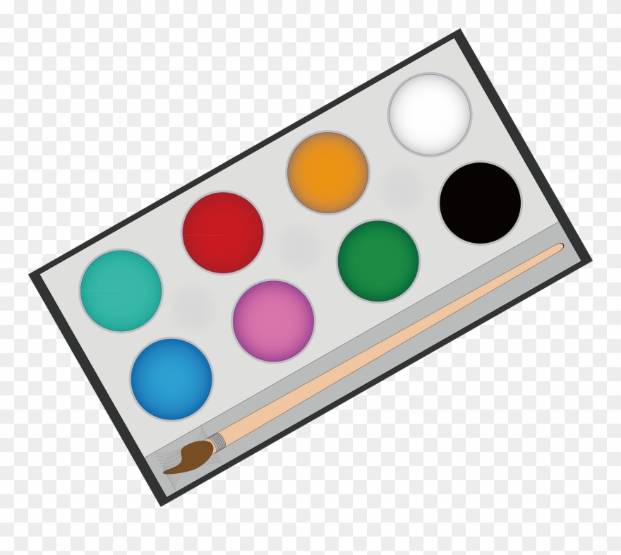 Paintbrush Clipart Painting Material - Png Download