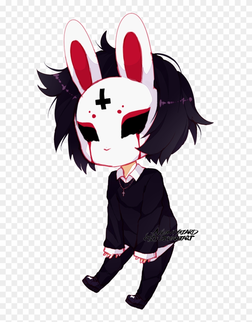 15 - Anime Girl Bunny Mask Clipart