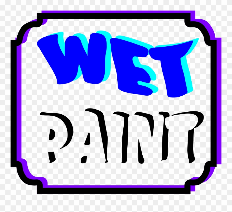 Clipart - Wet Paint Clip Art - Png Download