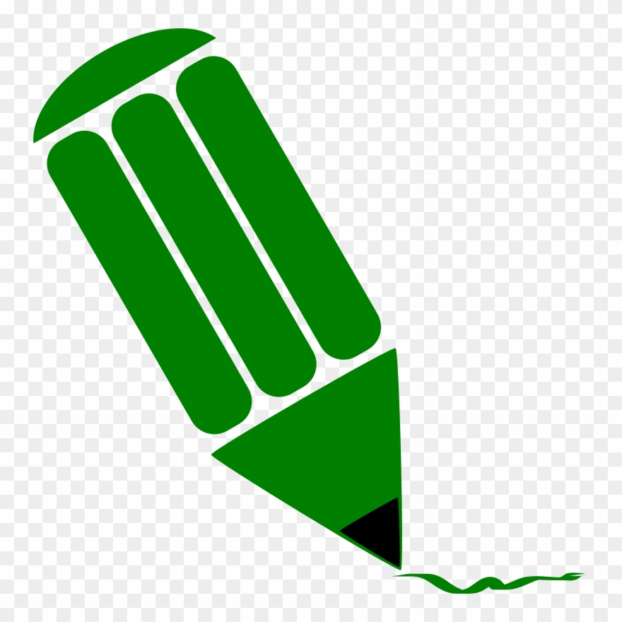 Pencil Clip Art Download - Green Pen Icon Png Transparent Png