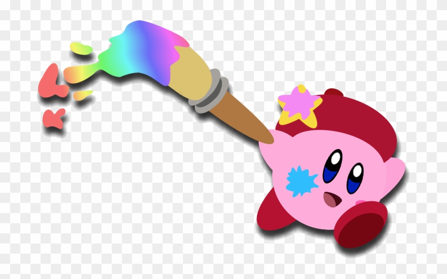 Kirby And The Rainbow By Gamingdylan On - Cartoon Clipart