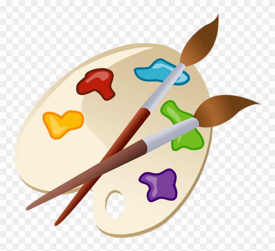 Palette Clipart Art Subject - Remeras Estampadas De Arte Con Pintura - Png Download