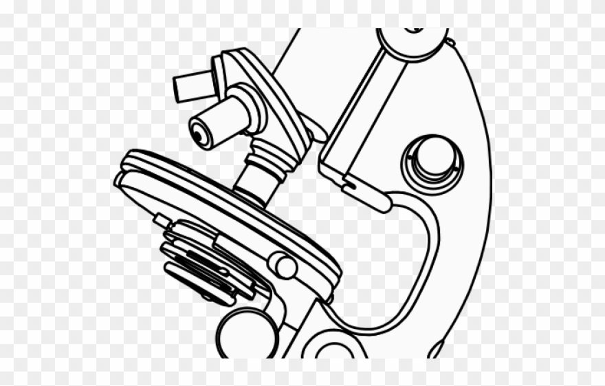Microscope Clipart Clip Art - Microscopio Optico Para Pintar - Png Download