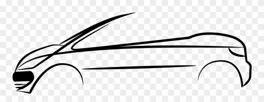 Cartoon Drawing Line Art - Desenho De Carro Simples Clipart