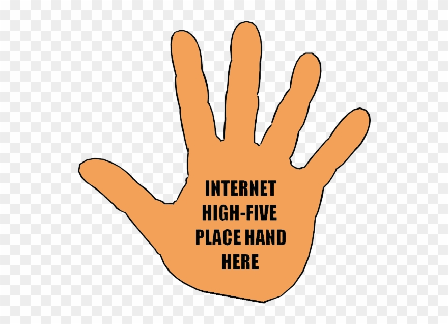 Internet High Five Clip Art - Air High Five Meme - Png Download